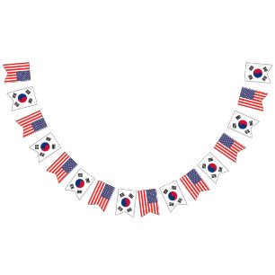 Bandeirinha Festa de casamento internacional norte-americana e