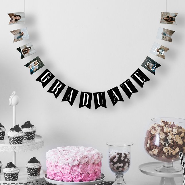 Bandeirinha Festa de Formando de Colagem de Fotos do Formando (Criador carregado)