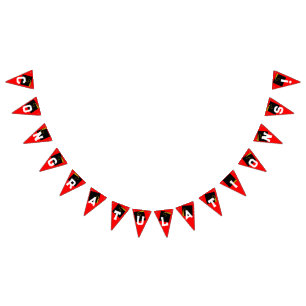 Bandeirinha Festa de formatura Gratos Vermelho