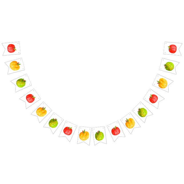 Bandeirinha Festa de fruta de maçã (Todos)