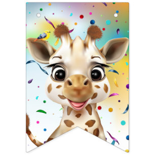 Bandeirinha Festa de Girafa Corajosa, Aniversário de criança d