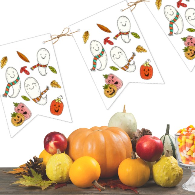 Bandeirinha Festa de Halloween de Cute (Criador carregado)