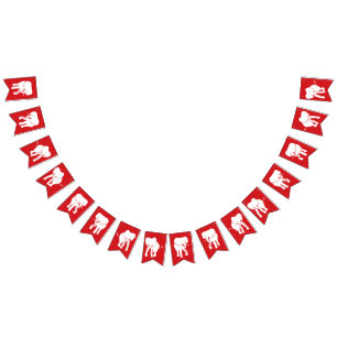 Bandeirinha Festa de Natal do White Elephant Exchange