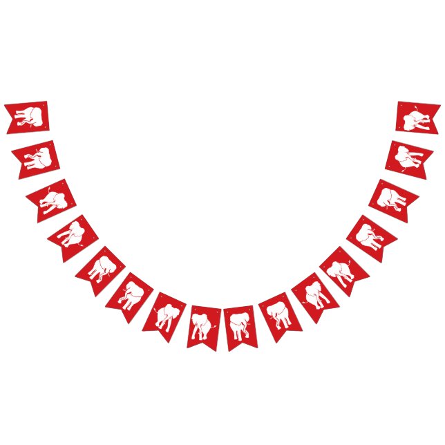 Bandeirinha Festa de Natal do White Elephant Exchange (Todos)