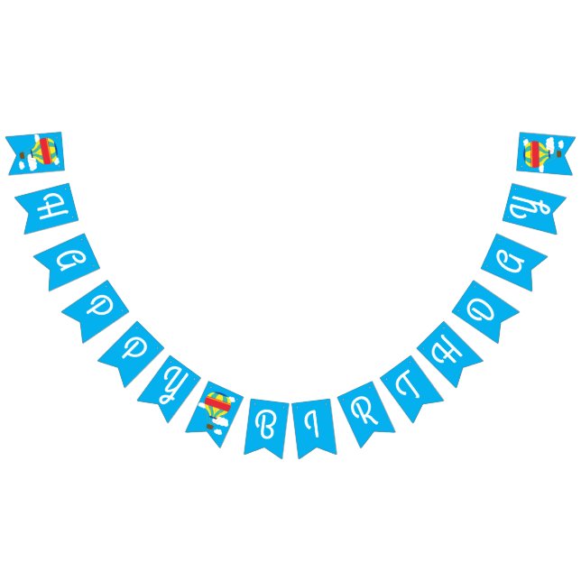 Bandeirinha Festa de primeiro aniversario Colorida Cólito de B (Todos)