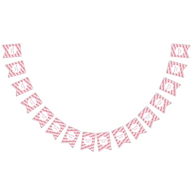 Bandeirinha Festa de primeiro aniversario de Cereja (Todos)