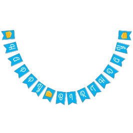 Bandeirinha Festa de primeiro aniversario de Queijos Cujos Fog