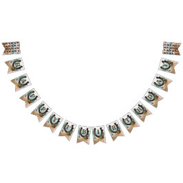 Bandeirinha Festa de primeiro aniversario Rodeo Cowboy Ocident