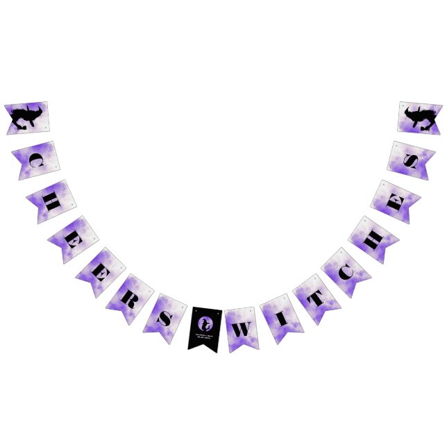 Bandeirinha Festa de solteira de Halloween Cheers Bruxas (Todos)