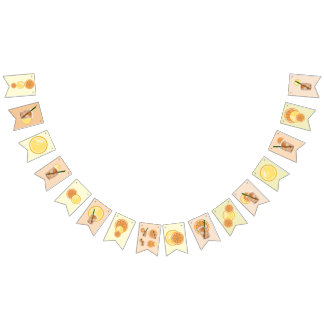 Bandeirinha Festa de Sumos de Cocktails com Limões de Laranjas