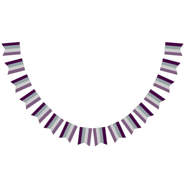 Bandeirinha Festa LGBT de Sinalizador Asexual (Todos)