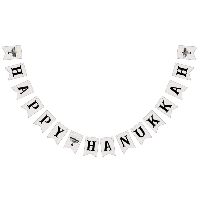 Bandeirinha Festival Simples de Luzes Menorah Hanukkah (Todos)