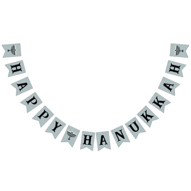 Bandeirinha Festival Simples de Luzes Menorah Hanukkah (Todos)