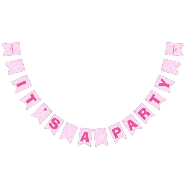 Bandeirinha Fibra Rosa (Todos)