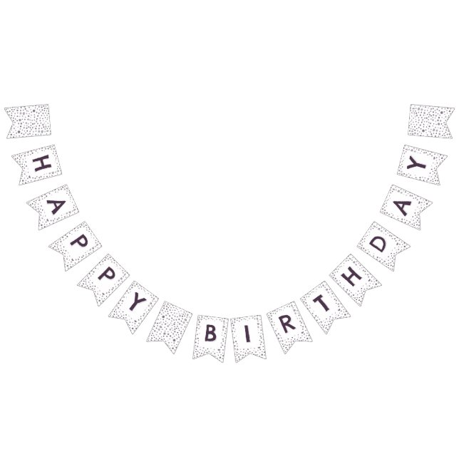 Bandeirinha Fig Confetti Watercolor Pontos de Bunting Flag (Todos)