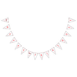 Bandeirinha First Birthday Valentine’s Day Banner