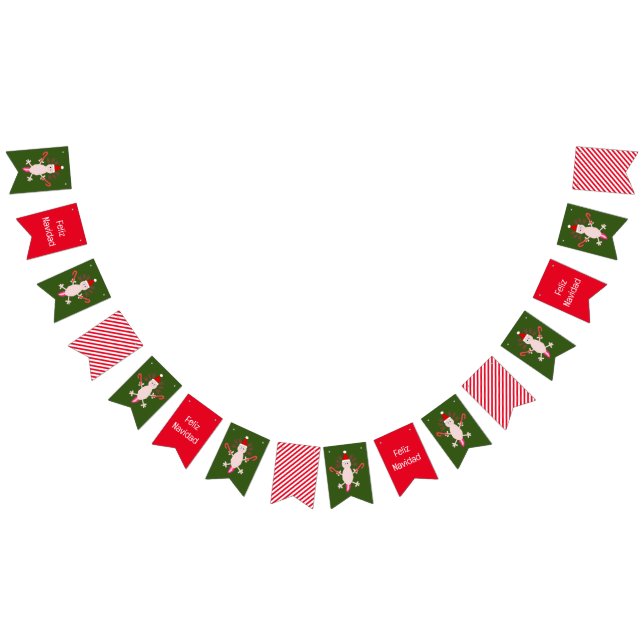 Bandeirinha Fixe de Natal Axolotl Personalizado (Todos)