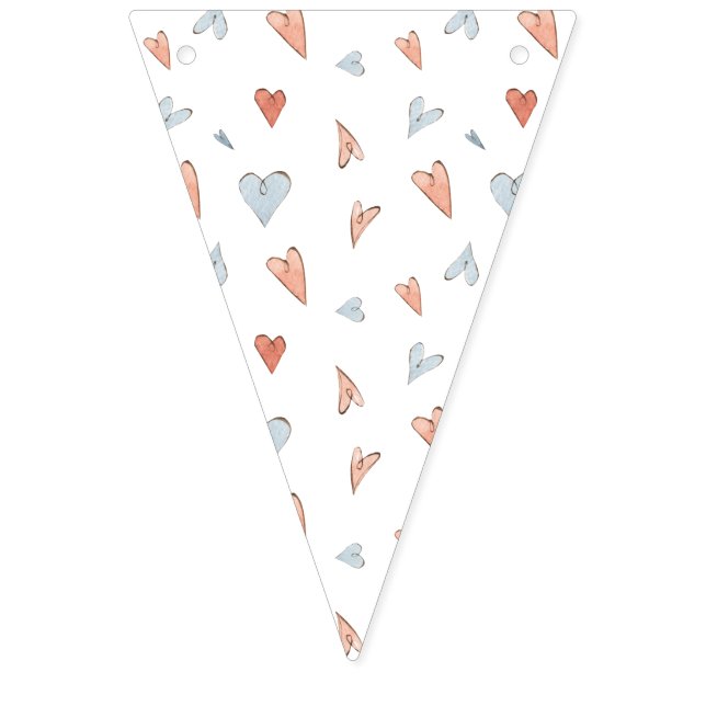 Bandeirinha Flags - Hearts Pattern (Primeira Bandeira)