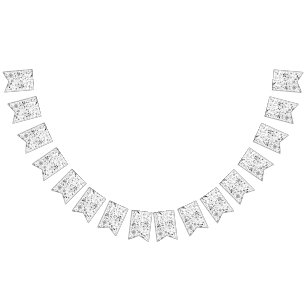 Bandeirinha Flor Selvagem Monocromo