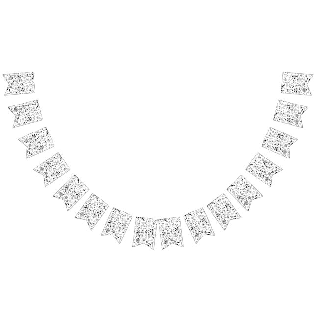 Bandeirinha Flor Selvagem Monocromo (Todos)