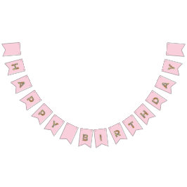 Bandeirinha Floral Fada Borboleta Feliz Banner de Aniversário