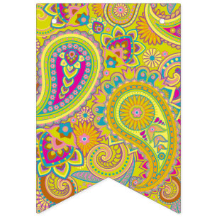 Bandeirinha Floral Paisley, padrão sem falhas I + suas ideias