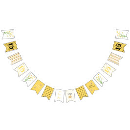 Bandeirinha Flores Amarelas Doce Dezesseis Festas de aniversár