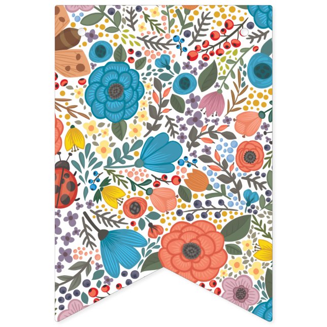 Bandeirinha  Flores de primavera. (Primeira Bandeira)