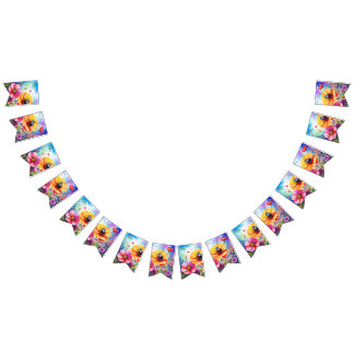 Bandeirinha Flores e Damibugs