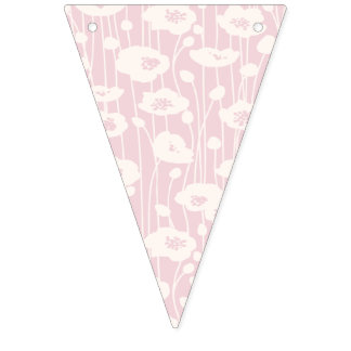 Bandeirinha Flores Frescas | Neutro - Rosa Bege