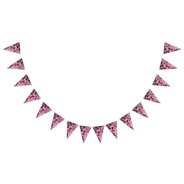 Bandeirinha Flores rosa e brancas (Todos)