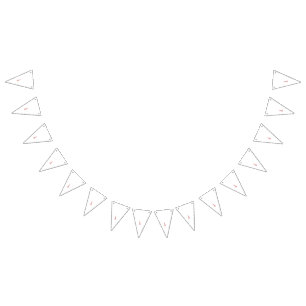 Bandeirinha Flores rosadas e marrons deliciosas adornam um bra