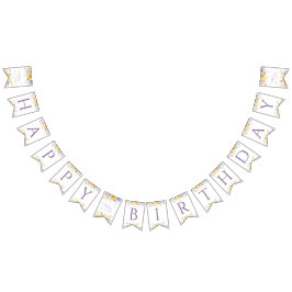 Bandeirinha Flores Roxas, Flores Amarelas, Primeiro Aniversári