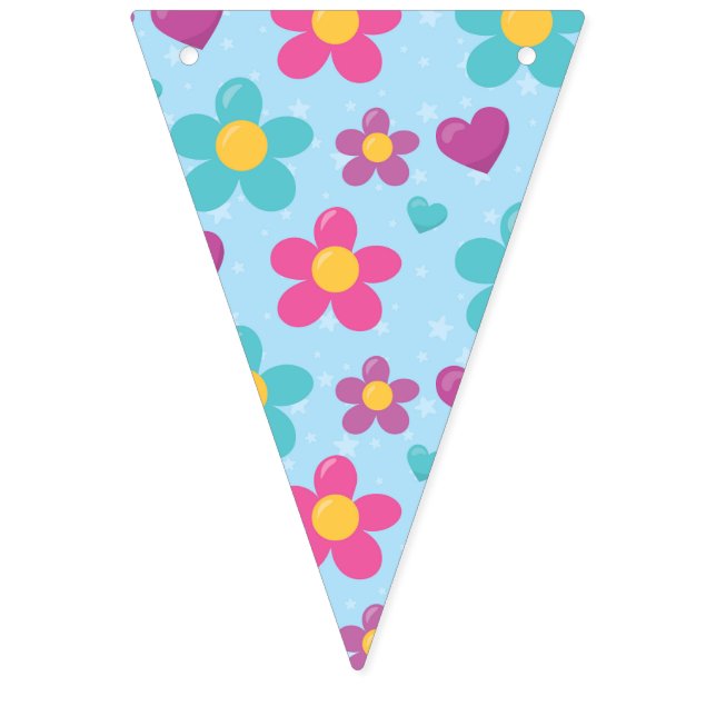 Bandeirinha Flores Salpicadas de Estrelas (Primeira Bandeira)