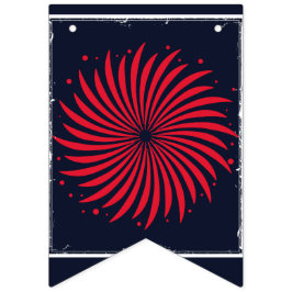 Bandeirinha Fogueira da Meia-Noite Bunting Patriótico