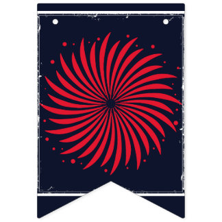 Bandeirinha Fogueira da Meia-Noite Bunting Patriótico