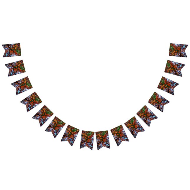 Bandeirinha Folhas amarelas, verdes e castanhas (Todos)