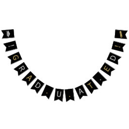 Bandeirinha Formando Boné e Tassel, Diploma em Prata, Dourado 