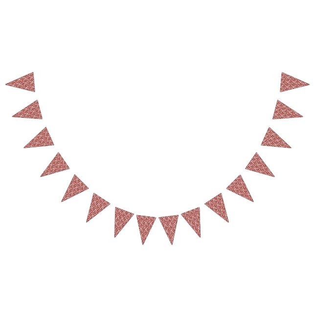 Bandeirinha Formas de abstrato vermelho e laranja se misturam  (Todos)