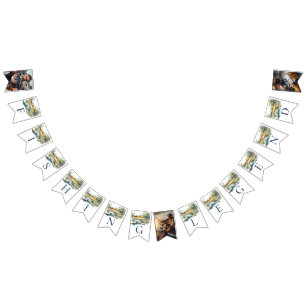 Bandeirinha Foto de Aniversário do Adulto da Lenda de Pesca