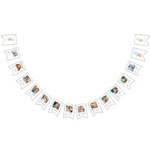 Bandeirinha Foto do Marco Azul do primeiro aniversario Beary 1