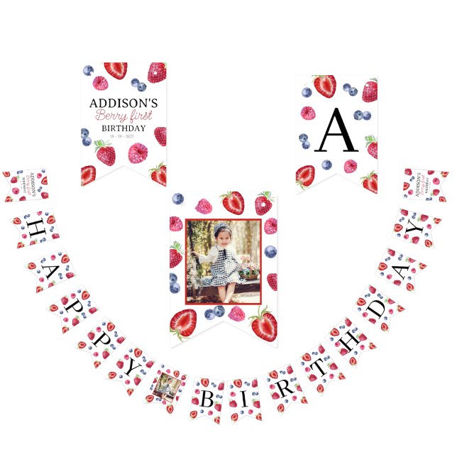 Bandeirinha Foto do Primeiro primeiro aniversario de Strawberr (Criador carregado)