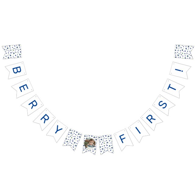 Bandeirinha Foto inicial do primeiro aniversario de mirtilo Be (Todos)