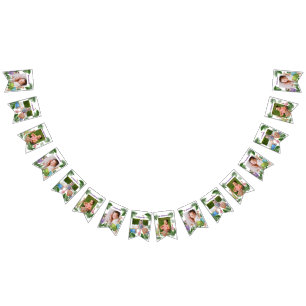 Bandeirinha Foto mensal personalizável de animais tropicais Sa