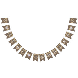 Bandeirinha foto personalizada do aniversário de casamento de 