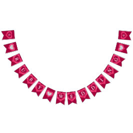 Bandeirinha Foto personalizada do casamento Ruby de 40 anos