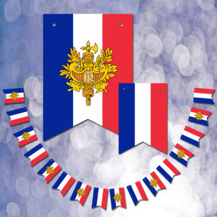 Bandeirinha França Banner, Emblem, Partido Francês / Casamento