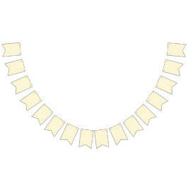 Bandeirinha fundo amarelo e branco com pequenos círculos