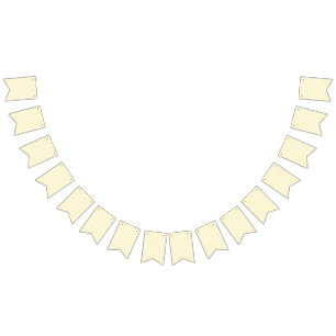 Bandeirinha fundo amarelo e branco com pequenos círculos