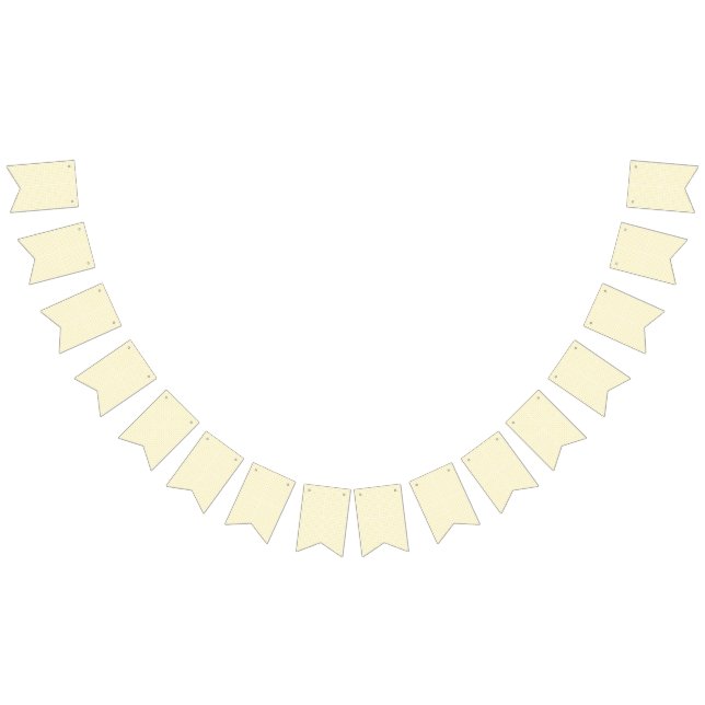 Bandeirinha fundo amarelo e branco com pequenos círculos (Todos)